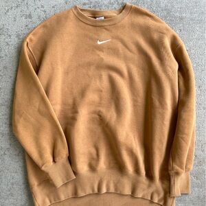 Nike sportswear phoenix fleece burnt orange sweatshirt crewneck